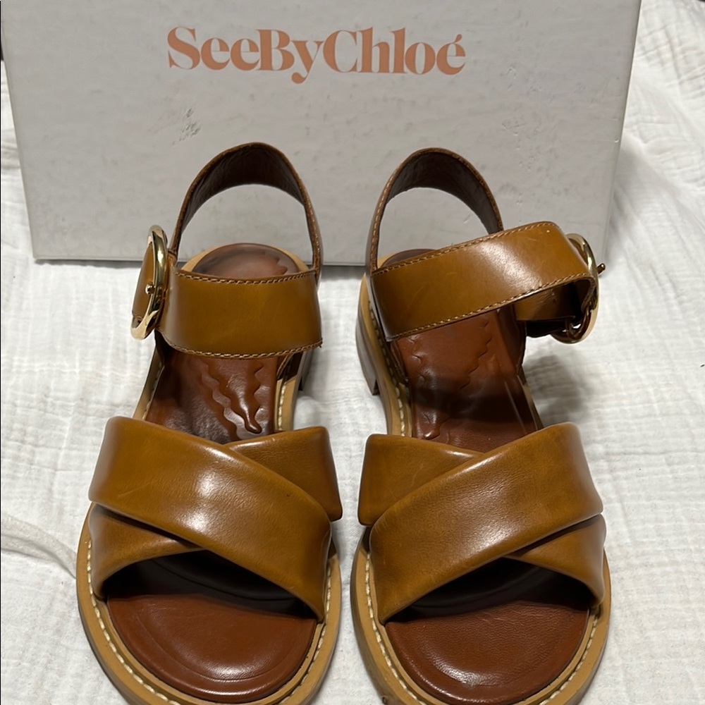 See By Chloe Women's Tan Sandals